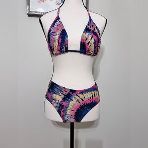 VENUS Multicolor Swirl Tie Dye Bikini